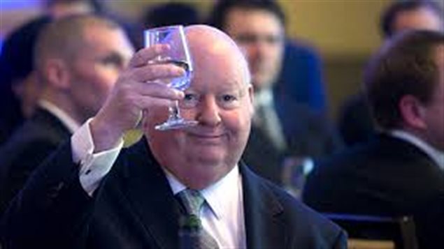 El senador conservador canadiense Mike Duffy, acusado de corrupción, fraude y abuso de poder
