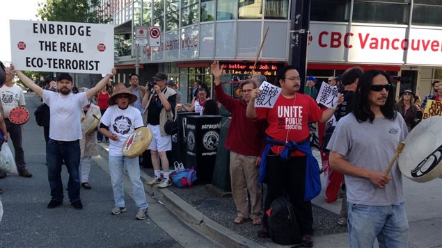 Activists protesting the Enbridge Northern Gateway Pipeline allege they were illegally spied upon.