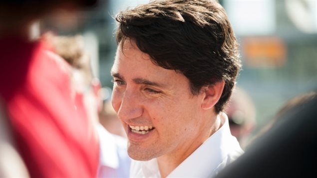 Justin Trudeau mercredi 12 août en Saskachewan - Michael Bell/Canadian Press