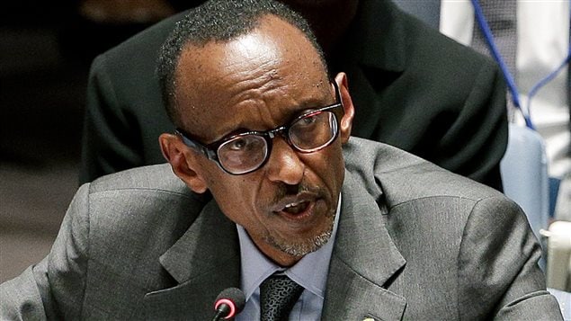 Le président du Rwanda, Paul Kagame, s'exprime durant une réunion du Conseil de sécurité de l'ONU, le 24 septembre 2014.