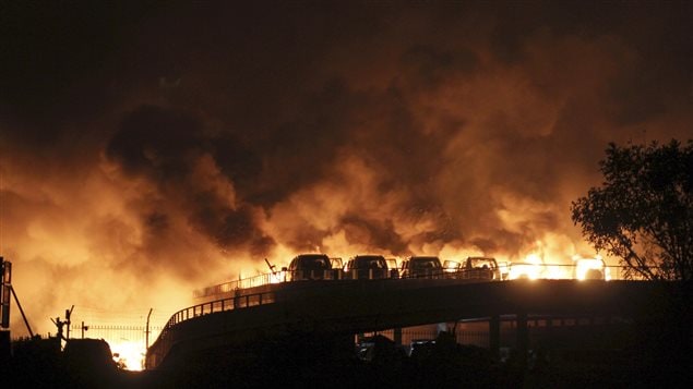 Incendio en Tianjin.