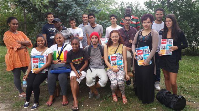 Groupe d’étudiants étrangers au Cégep de l’Abitibi-Témiscamingue
