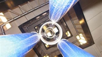 Le premier protoype d'ascenseur spatial conçu par Brendan Quin fait sept mètres.