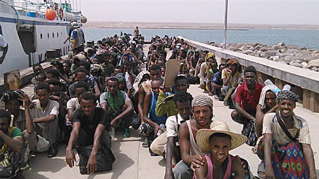 Migrantes procendentes de Yemen.