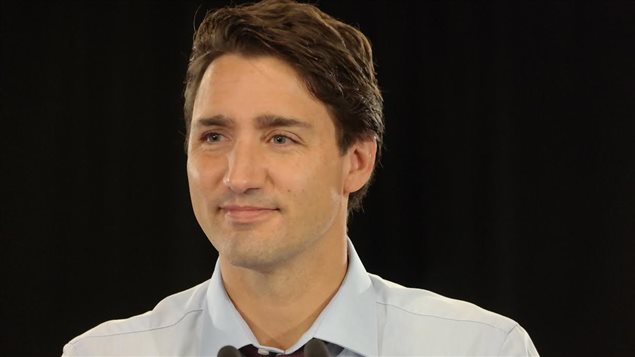 Le chef du Parti libéral du Canada, Justin Trudeau, le 19 août 2015 à Winnipeg