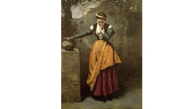 Corot- Dreamer at the Fountain, one of the works stolen in the unsolved 1972 robbery