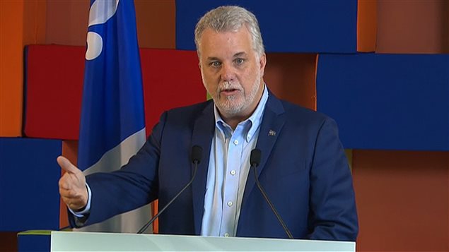 Philippe Couillard, Primer ministro de la provincia de Quebec.  