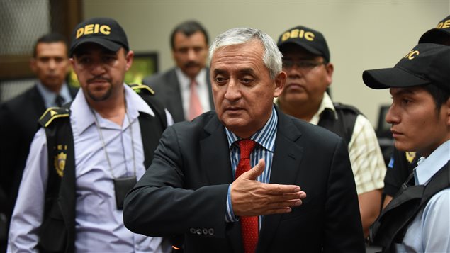El ex-presidente de Guatemala, Otto Pérez Molina, acusado en un masivo caso de corrupción.