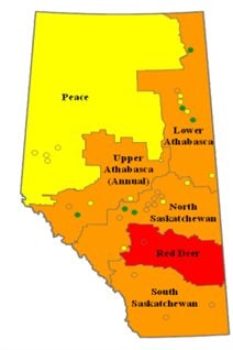 Une grande partie de l'Alberta présente des niveaux inquiétants de pollution liée aux particules fines.