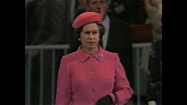 La reine Élisabeth II était à Ottawa le 16 avril 1982, la veille de la signature du rapatriement de la Constitution.
