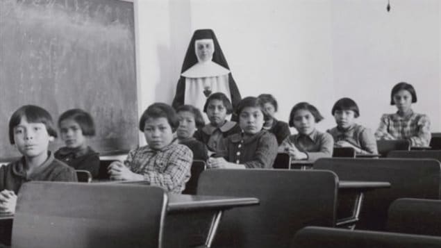 Not many smiles on children taken from their families and forbidden to speak their languages. The generations of aboriginal Canadians that suffered in residential school is now part of the Canadian history that will be taught in classes