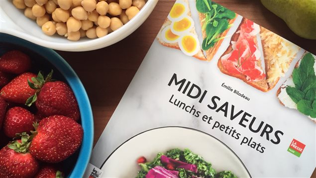 Le livre Midi saveurs d'Émilie Bilodeau, publié aux Éditions La Presse. Le livre Midi saveurs d'Émilie Bilodeau, publié aux Éditions La Presse.