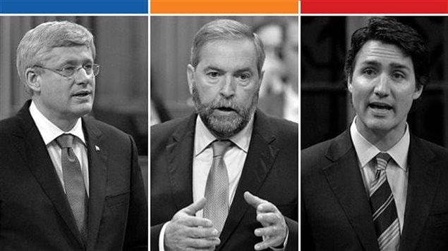 Les chefs des principaux partis fédéraux