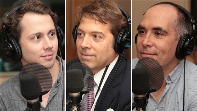 L'ex-étudiant en philosophie Paul Journet et les philosophes Frédéric Bouchard et Jocelyn Maclure L'ex-étudiant en philosophie Paul Journet et les philosophes Frédéric Bouchard et Jocelyn Maclure