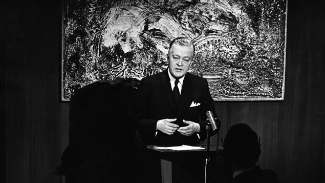 Jean Lesage, premier ministre du Québec, le 10 mars 1963 Jean Lesage, premier ministre du Québec, le 10 mars 1963