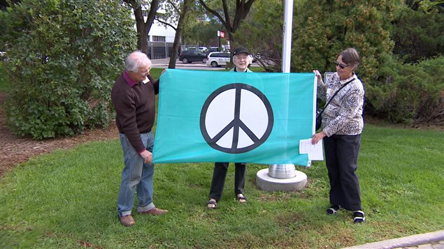 Le drapeau de la paix a été hissé à l'hôtel de ville de Regina en Saskatchewan