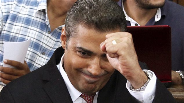 Mohamed Fahmy durante su segundo juicio en agosto de 2015. 