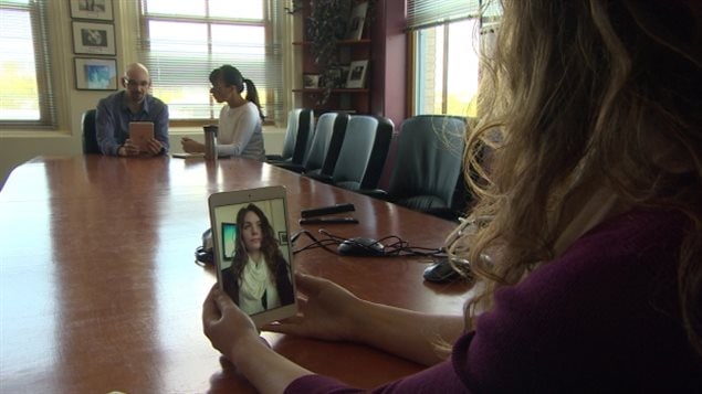Members of the Canadian Centre for Child Protection demonstrate how predators use Skype to target teens.