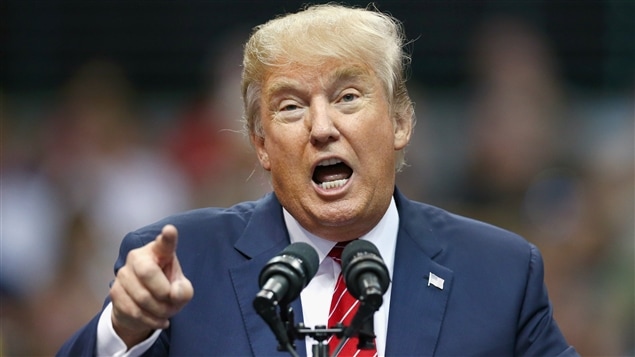 Le candidat à l'investiture républicaine Donald Trump lors d'un rassemblement à Dallas, le 14 septembre 2015.