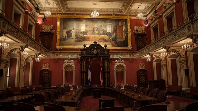 Le salon rouge de l'Assemblée nationale