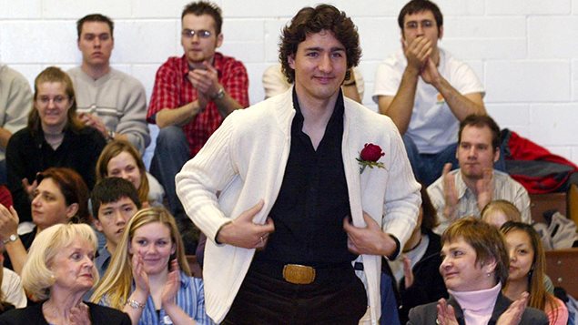 Justin Trudeau el 9 de marzo 2004.