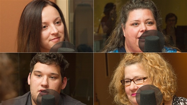 De gauche à droite et de haut en bas : Danielle, Julie, Alexandre et Silvie De gauche à droite et de haut en bas : Danielle, Julie, Alexandre et Silvie