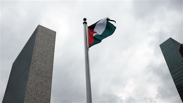 La bandera de Palestina en Naciones Unidas