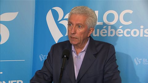 Le chef du Bloc québécois, Gilles Duceppe.