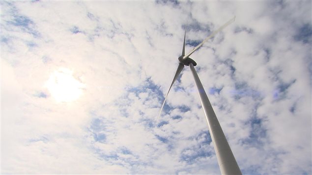 Éolienne en Gaspésie