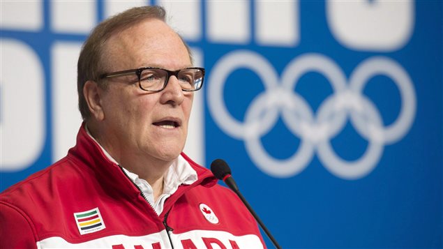2014年，COC主席奥布（Marcel Aubut）在索契冬奥会。