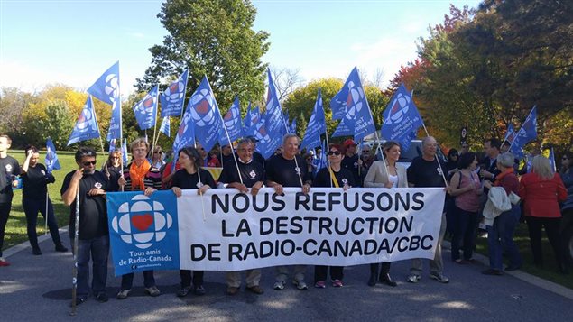 Los caminantes de Radio Canadá llegan a Ottawa.