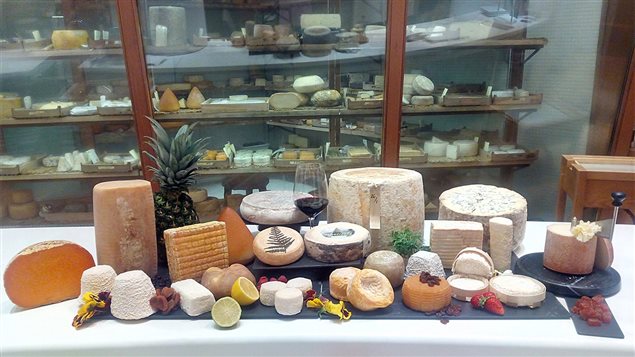 La variété de fromages offerts par Poncelet La variété de fromages offerts par Poncelet