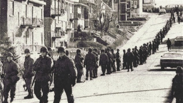 Troops deployed during the surrender of the kidnappers of James Cross