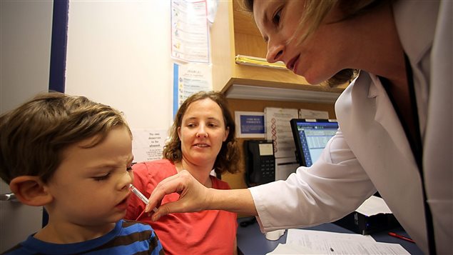 While children are not necessarily enamoured of vaccines delivered through nasal spray, it certainly hurts less than the usual injection in the arm.
