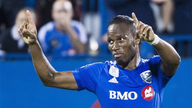 Didier Drogba con la camiseta del Impact