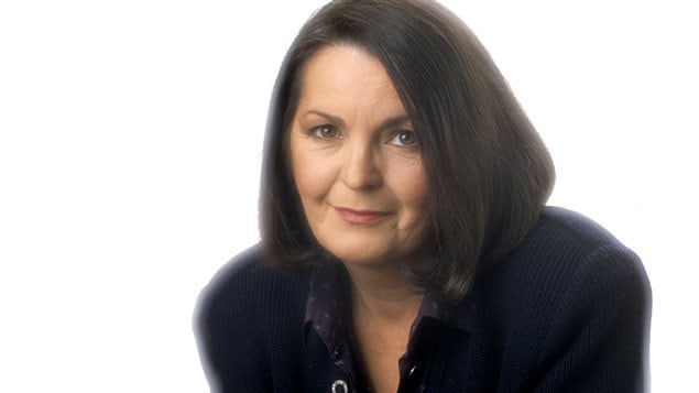 Myra Cree en 1988, quand elle était animatrice de l’émission de nuit de la Chaîne culturelle, L’embarquement pour si tard.