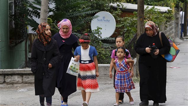 Des réfugiés syriens dans un quartier populaire d’Ankara, capitale de la Turquie Des réfugiés syriens dans un quartier populaire d’Ankara, capitale de la Turquie