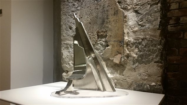 This model represents the ‘iceberg’ sculpture the artist hopes will give museum visitors ‘that feeling of awe and vastness of the great Arctic.’