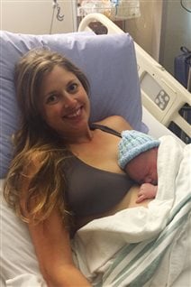 lin Vince and baby Gus were pronounced in fine health at the hospital in Fort St. John.