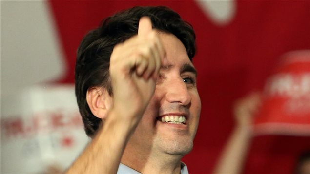 Justin Trudeau, premier ministre désigné du Canada, au lendemain de sa victoire électorale