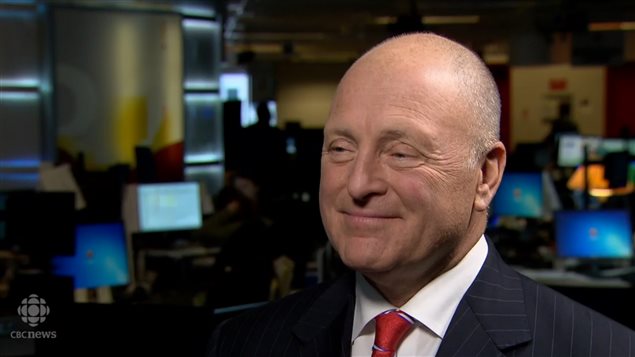 Bruce Heyman, embajador de Estados Unidos en Canadá, en los estudios de CBC.
