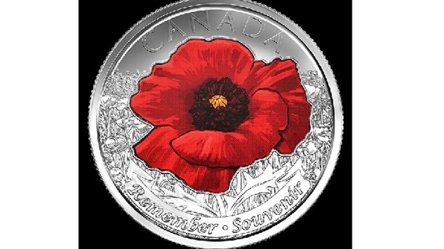 the Flanders Field 25-cent piece (commonly known as a 