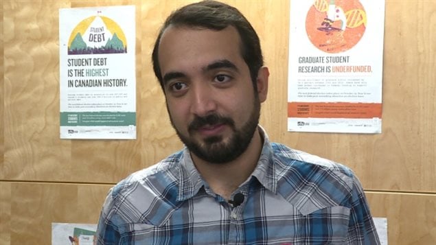 Arm ElKashab, président de l'Association des étudiants internationaux de l'Université Dalhousie, à Halifax
