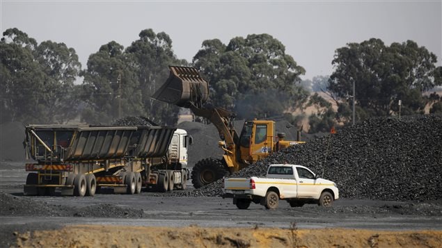 Une mine de charbon dans la province de Mpumalanga en Afrique du Sud.