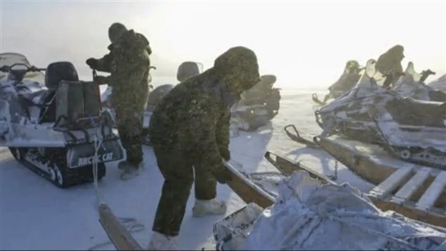 Canadian Rangers are associated with the military but are mostly part-time volunteers. They have their own sovereignty patrols but also work with the Canadian Forces during military exercises