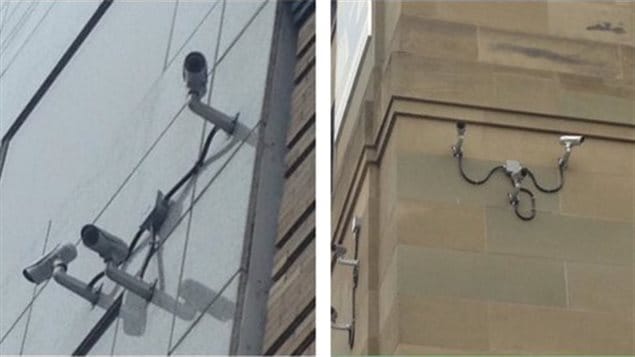 كاميرات مراقبة جُهز بها مبنى الجمعية التشريعية لمقاطعة نوفا سكوشا في هاليفاكس