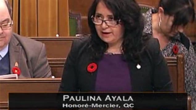 La ex diputada Paulina Ayala, de origen chileno, durante una de sus intervenciones en la Cámara de los Comunes. 