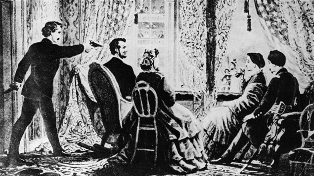 John Wilkes Booth assassine le 16e président américain Abraham Lincoln John Wilkes Booth assassine le 16e président américain Abraham Lincoln