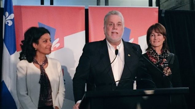 Le premier ministre Philippe Couillard est dans la circonscription de Saint-Henri-Sainte-Anne aujourd’hui, afin d’appuyer la candidate libérale Dominique Anglade avant l’élection partielle qui se tiendra le 9 novembre.