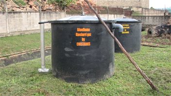 Human waste collected in air-tight vats and treated with bacteria can generate methane used as fuel.